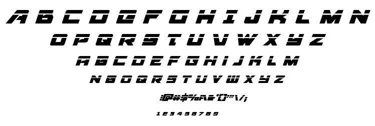 Aircruiser font