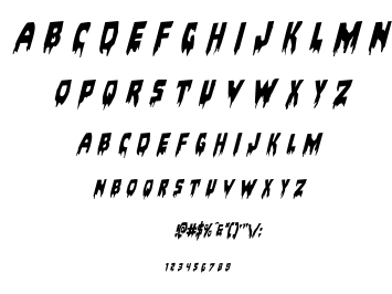 Bloodlust font