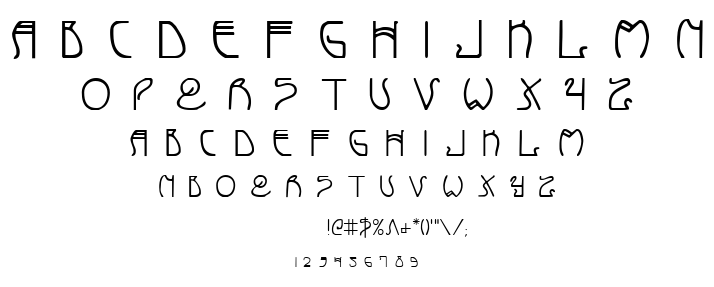 Coyote Deco font