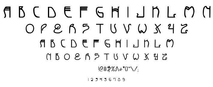 Coyote Deco font