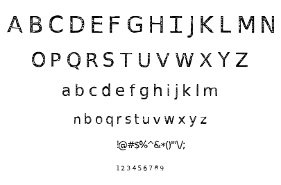 Deus Etched Machina font