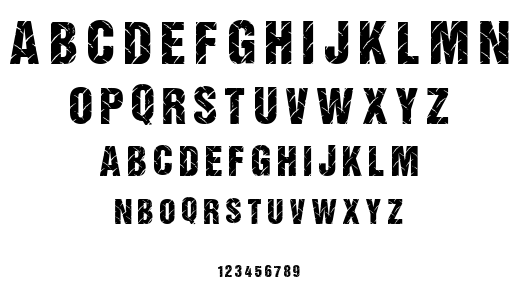 Diamond Plate font