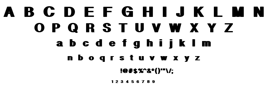 Geometric PW font