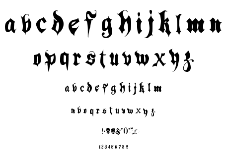 Hacjiuza font