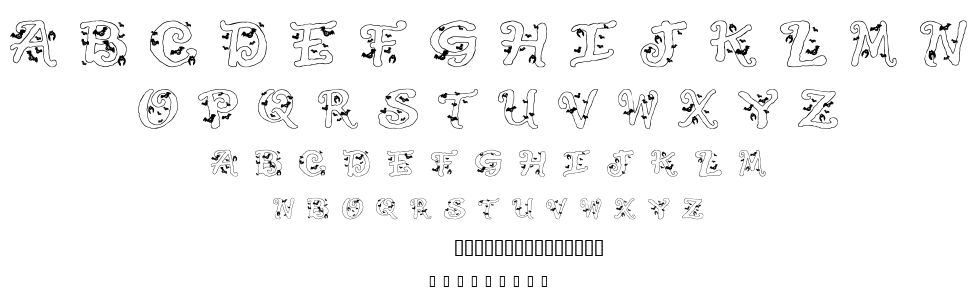 Halloween Bats font