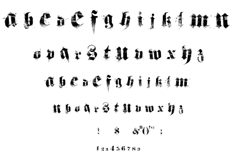 Hardcorium font