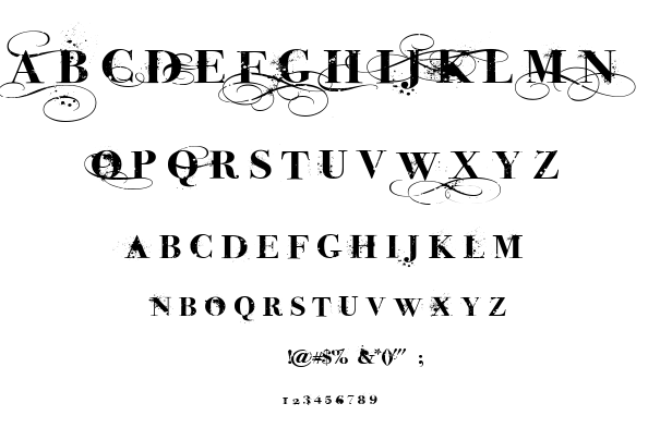 Inked God font