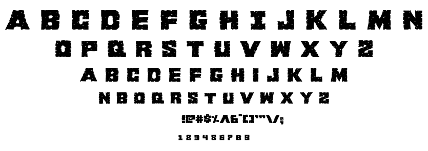 King Commando font