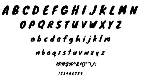 Knewave font