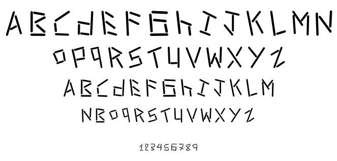 Linerstencil font