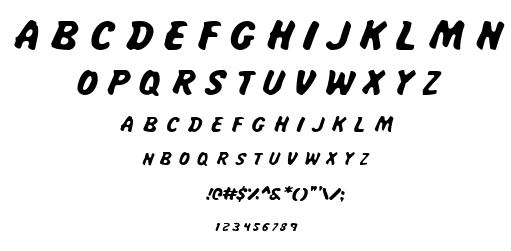 Miss Amanda Jones font