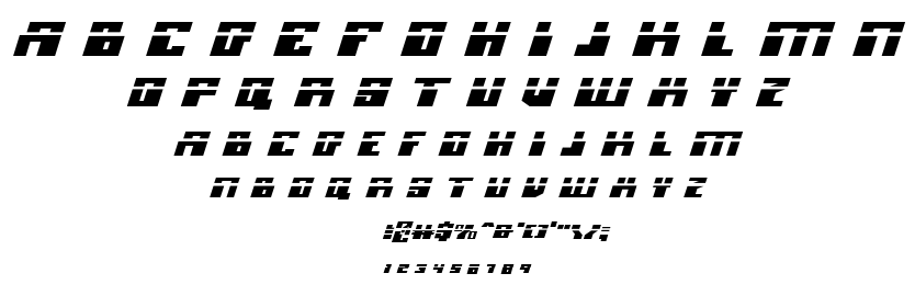 Micronian font