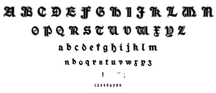 Minim font