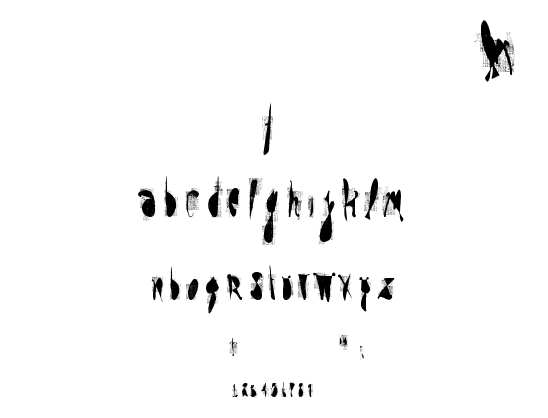 moskito screen font
