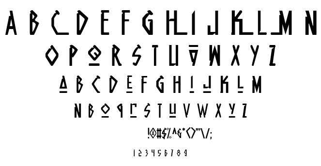 Native Alien font