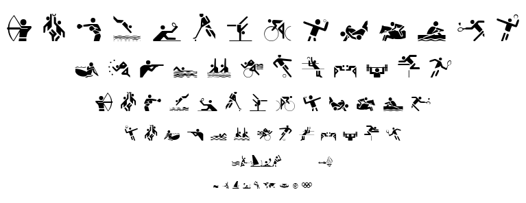 Olympicons font