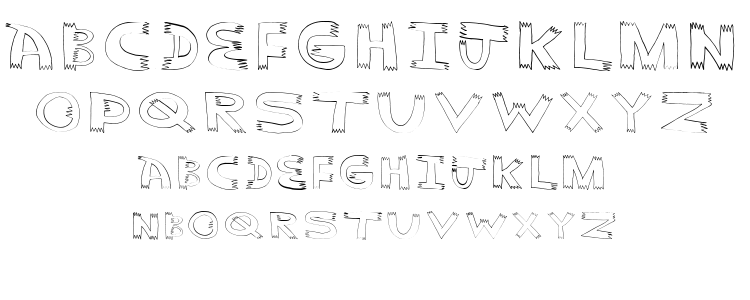 Pointy font