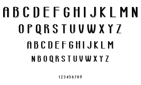 Retro Lined Area font