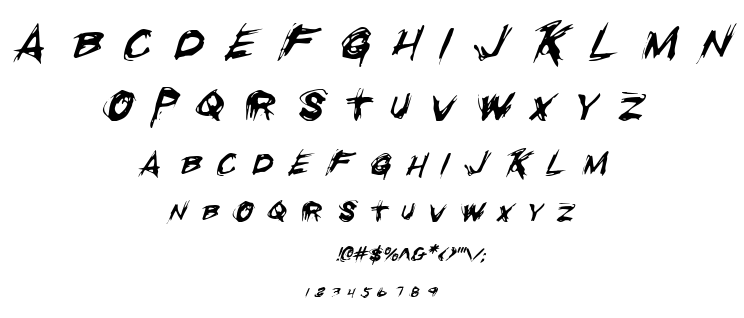 Righteous Kill font