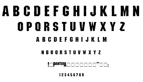 Shredded font