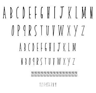 Skinny Serif font