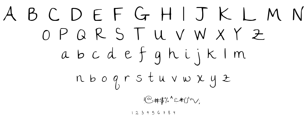 The girl next door font