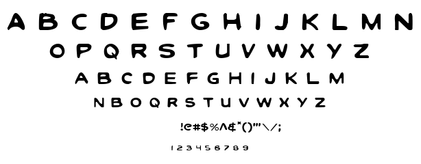 Toon Town Industrial font