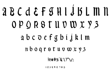 Valerius font