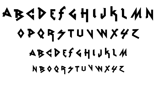 VTKS Rude Metal font