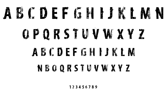 VTKS Distress font