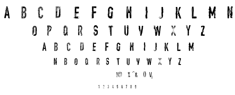 Vtks Encount(e)r font