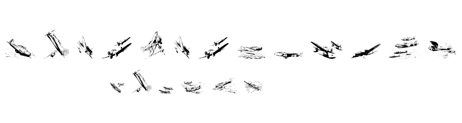 War II Wairplanes font