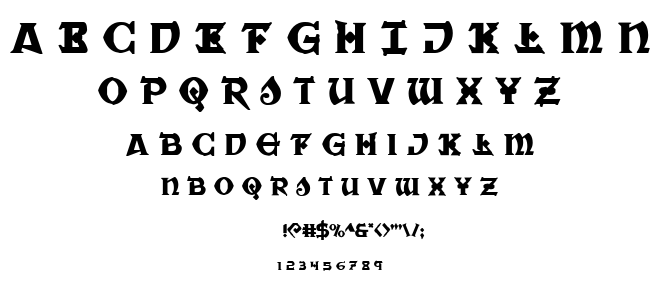 War Priest font