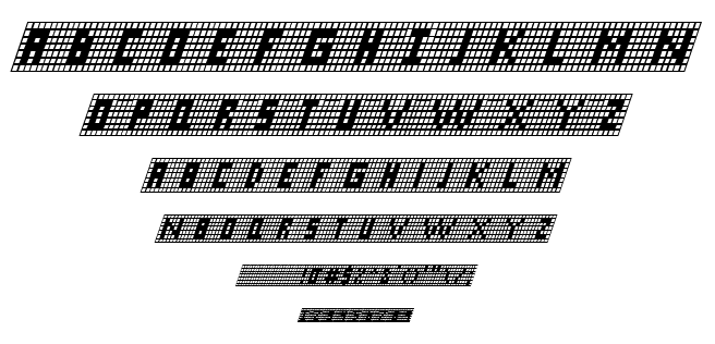 X-Grid font