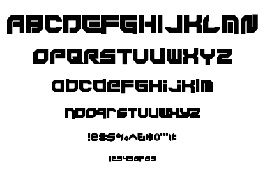 Xodohtro-Nu font