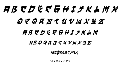 Yama Moto font