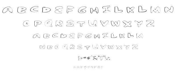 Yum Nub Extended font