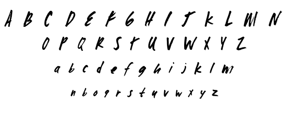 Zombie Checklist font