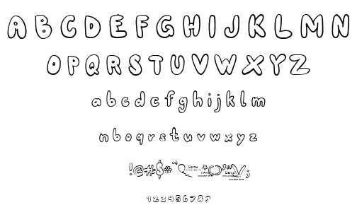 80er Teenie Demo font