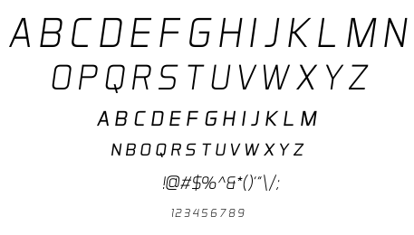 Aero Matics font