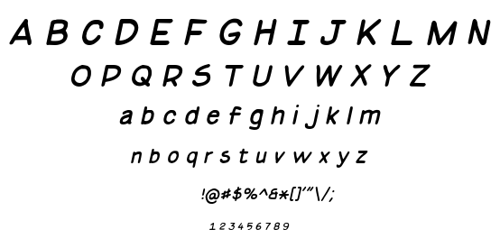 Basic Comical NC font