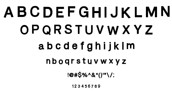 Burvetica NC font