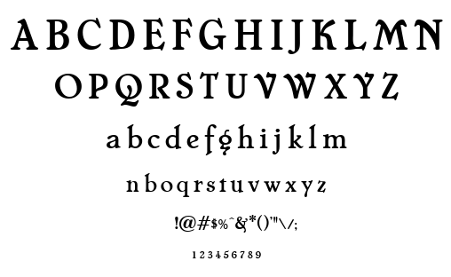 Cheboygan font