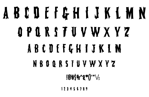 Fearless Vampire Killer font