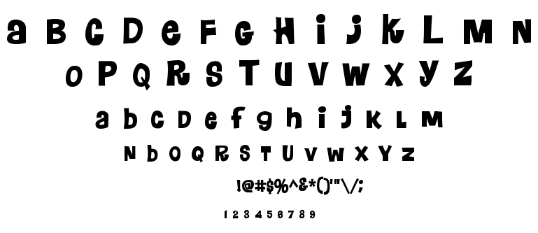 Floraless font