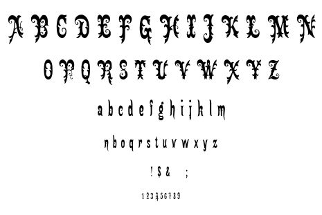 Gingerbread Victorian font