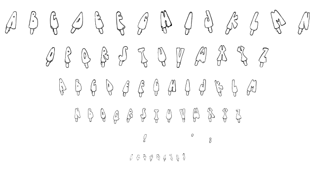 Jenna’s Popsicles font