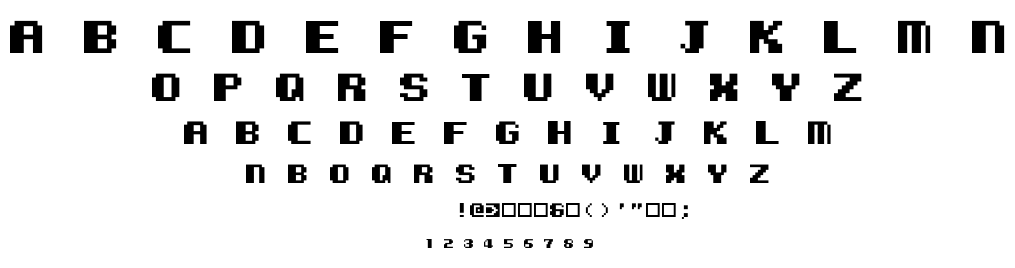 Kemco Pixel font