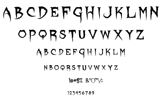 Lycanthrope font