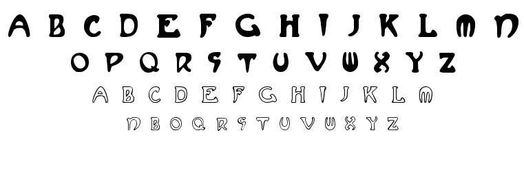 MuchaFrenchCapitals font